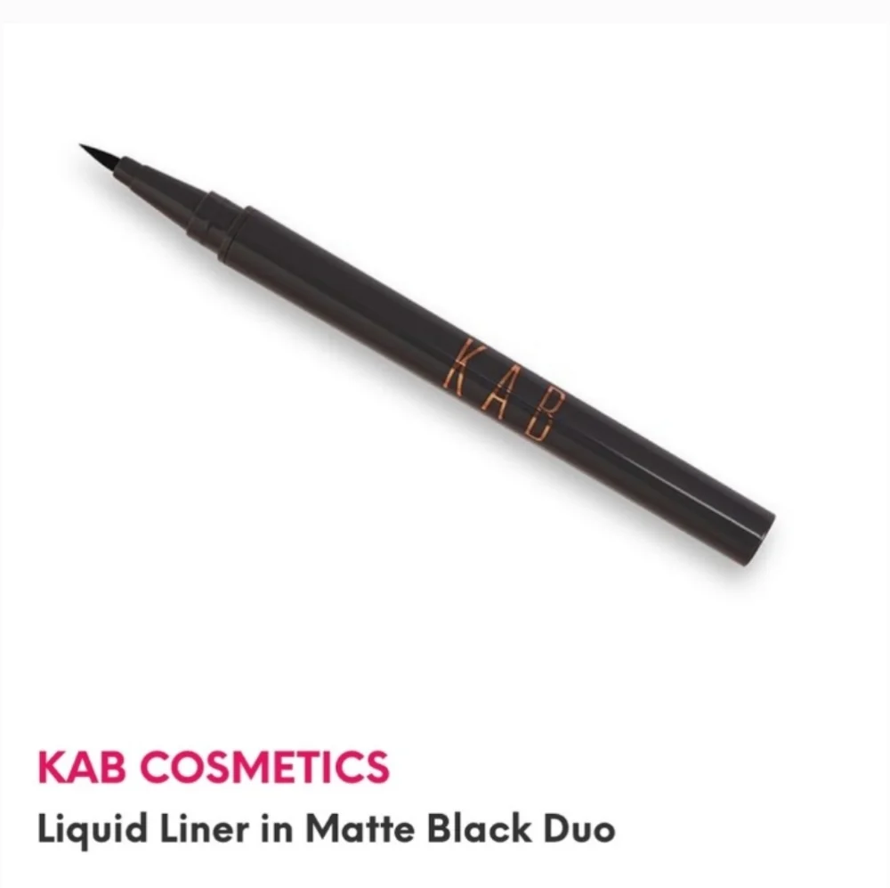KAB COSMETICS Black Matte Eyeliner NEW sealed in pkg